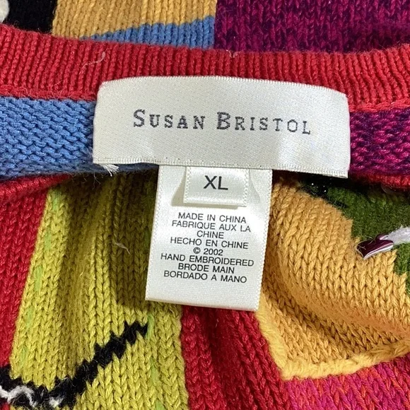 Susan Bristol Colorful Patchwork Cardigan - Picture 15 of 16